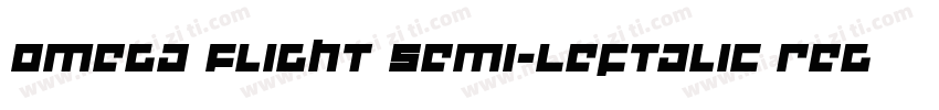 Omega Flight Semi-Leftalic Regular字体转换